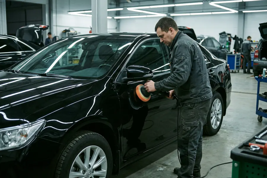 Как определяем рабочую зону: Полировка автомобиля
